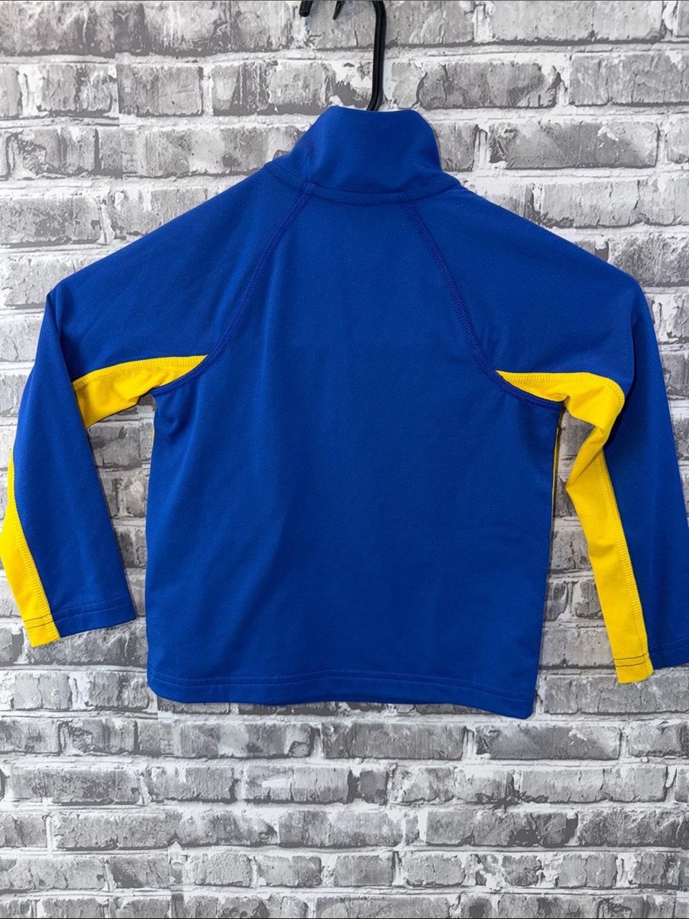 Polo Ralph Lauren performance Blue & Yellow Half-Zip Pullover - Picture 4 of 7